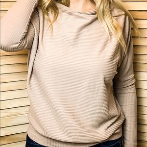 *WINTER CLEARANCE **Boat neck ribbed long sleeve
